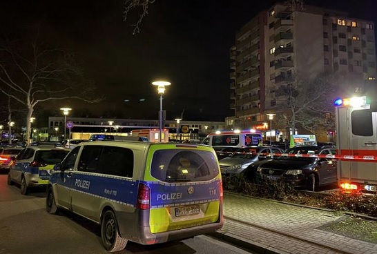 Tapahtumapaikka sijaitsee Hanaun kaupungissa, noin 20 kilometriä suurkaupunki Frankfurtista länteen. Kuva Wiesbaden112.