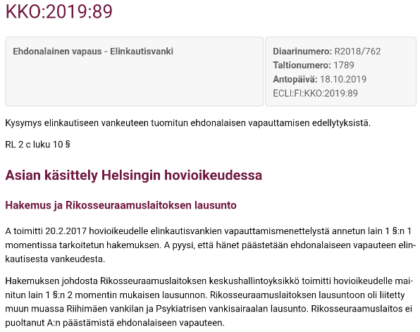Hylätyksi tullutta.