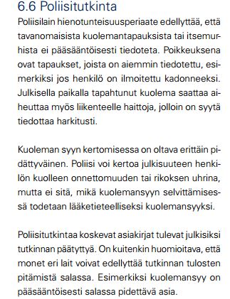 Poliisin viestintäkäsikirjasta.