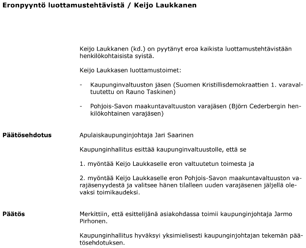 Ja kas, ero tuli.