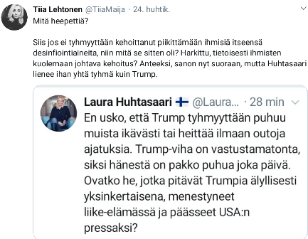 Antifa-hahmo Tiia Lehtonen, vas, laittaa twitterissä tuulemaan kaikessa fiksuudessaan.png