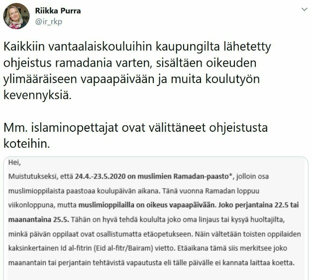 Vantaan kouluja ohjeistettu ramadanmädätyksellä.jpg