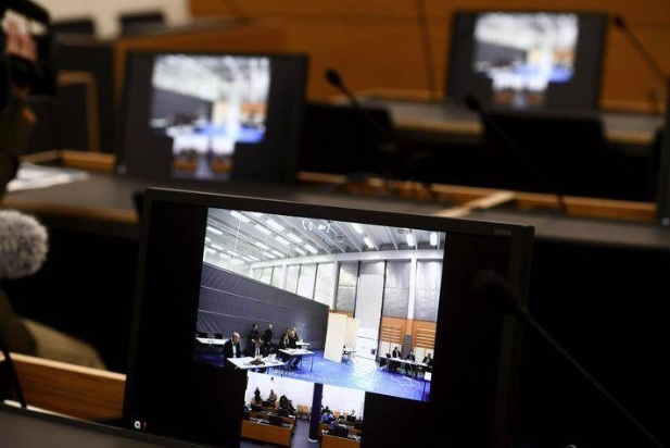 Oikeudenkäynti istutaan Vantaan vankilassa. EMMI KORHONEN / LEHTIKUVA