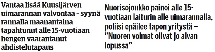 Vasen Vantaan Sanomat 26.6., oik.puol. IS 25.6.