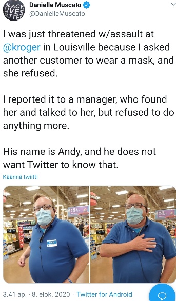 Kroger myymälän esimies, jonka aktivisti halusi erotettavan ja ahdisteltavan, lähtee nyt lomalle.jpg