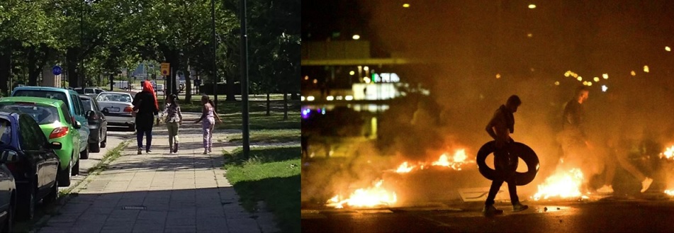 Paikalliset taistelijat valmiina hyökkäykseen.­ Kuvateksti ja vasen kuva Maria Pettersson, oikeanpuoleinen kuva todellisuudesta.