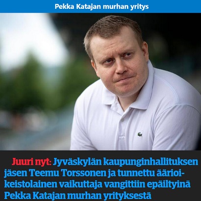Teemu Torssonen vangittiin epäiltyinä Pekka Katajan murhan yrityksestä