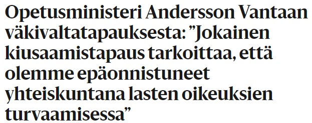 Helsingin Sanomat 22.9.2020 klo 22:10.