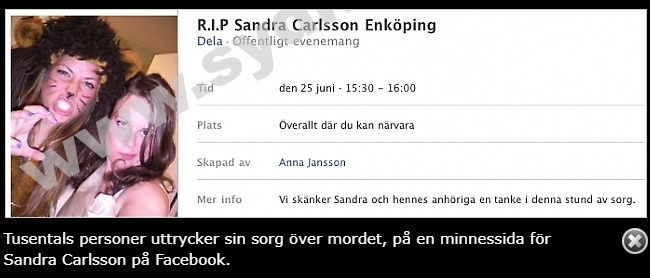 Sandra Carlsson RIP sivu.jpg