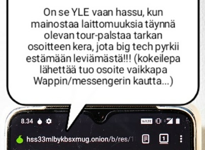 Kuvatekstissä virhe, piti olla TOR-PALSTAA!