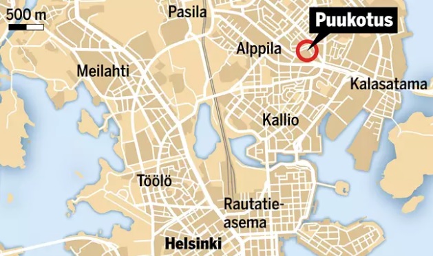 Kartta IltaSanomain uutisesta.
