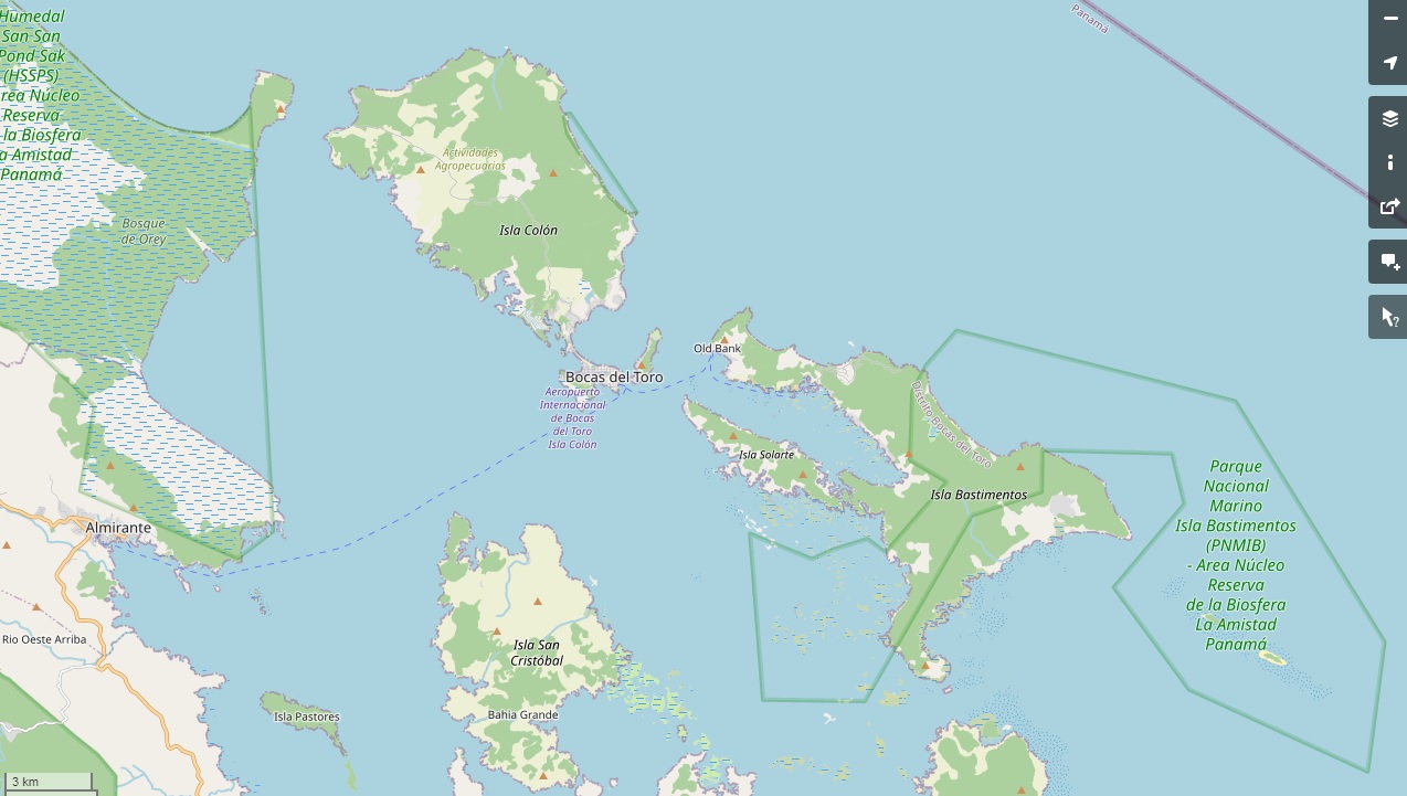 Bocas del Toro - archipelago - OpenStreetMap.jpg