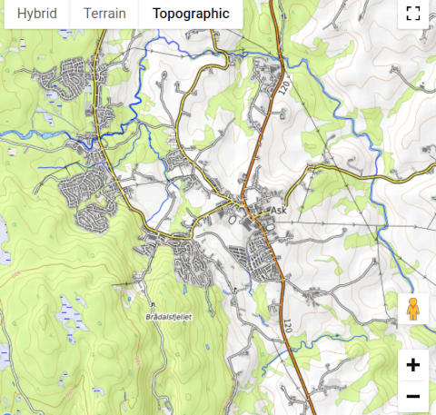 Topografinen kartta, ASK, Norja.jpg