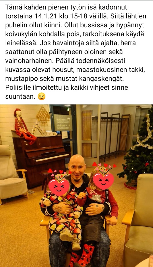 Kuvankaappaus FB ryhmästä