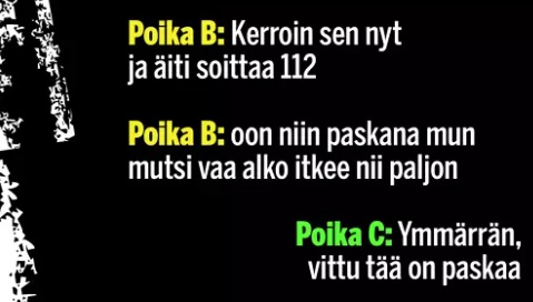 7. joulukuuta toinen uhrin lapsuudenystävistä viestitti toiselle kertoneensa tapahtuneesta äidilleen.­