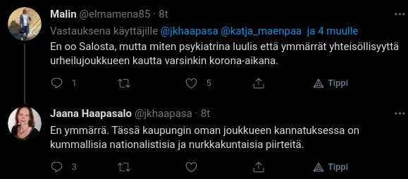 Salon Vilppaan koripalloilun ympärillä on Jaanan mukaan epätervettä nationalismia.jpg