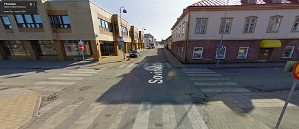Jossain näillä kulmilla. Kuva googlemaps pari vuotta tapon jälkeen.