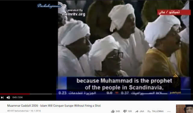 "koska Muhammad on Skandinaavien profeetta"