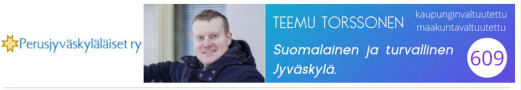 Torssonen valtuustoon!