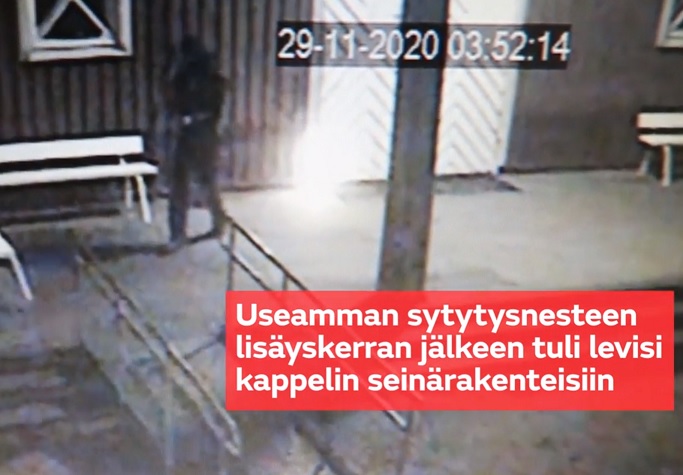 Kuvakaappaus videolta. Poliisi via mtv.