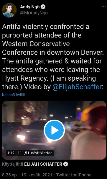 Nyt antifan poliittinen terrori kohdistui puheita kuunnelleisiin ihmisiin Denverissä.jpg