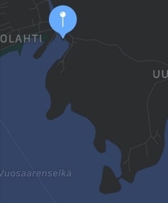Uutelantie 1, Uutela Applen kartassa.jpg