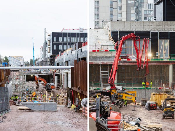 Kauppakeskus Lippulaivan rakennustyömaa loppuvuodesta 2020.jpg