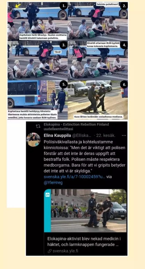 ULLATUUS! Hallituksen ohjauksessa oleva YLE tukemassa "poliisi on väkivaltainen rasisti" -narratiivin luomista Suomeen.