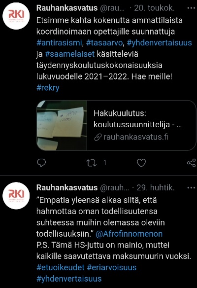 Rauhankasvatusinstituutti - antirasismiaktivismia ja valkoisuuden itsereflektointia.jpg