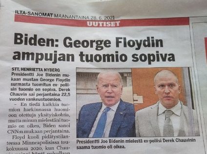 Kuva on aito, paperi Ilta-Sanomista otettu.