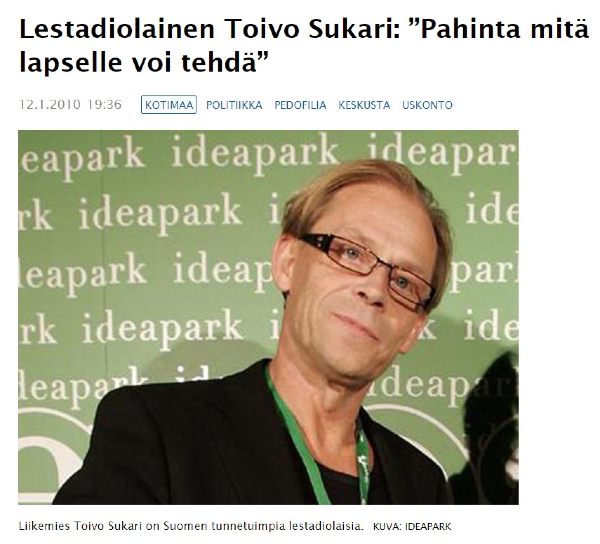 Uusisuomi.fi-sivuston mukaan Toivo Sukari on Suomen tunnetuimpia lestadiolaisia....jpg