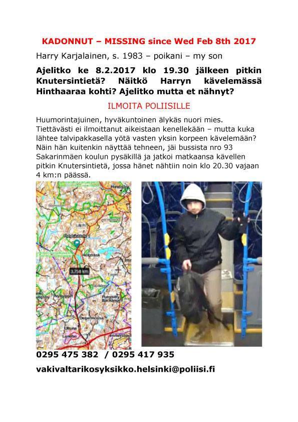 Tiedote Harrystä