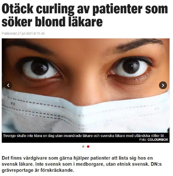 Ruotsalaiset etsivät enenevässä määrin itselleen lääkäriä joka on etnisyydeltään ruotsalainen.jpg