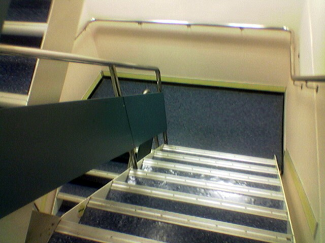 Kuva itse porraskäytävästä.