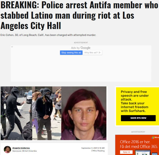 Antifa-taistelija eli rasistinen murhanyrittäjä Koheenin Eerikki ja ikää karttunut 30v.