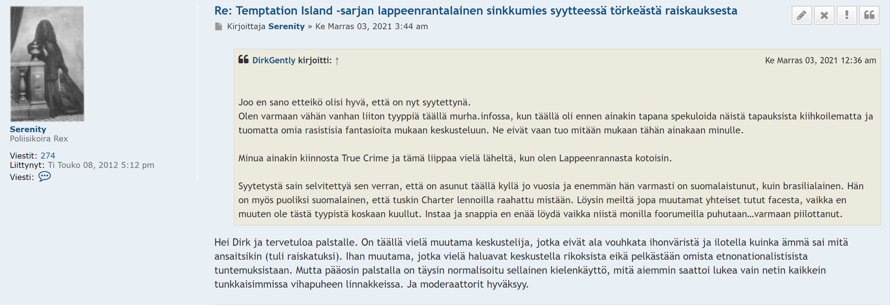 Serenityn öyhötys