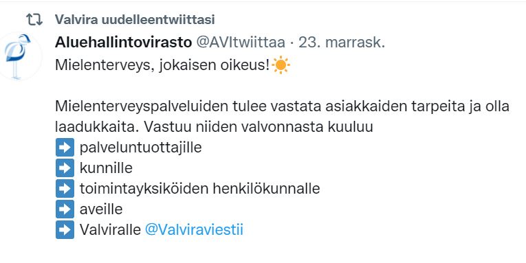 Avi_ja_Valvira_twiittaa231121_Mielenterveyspalvelujen_valvontaketju.JPG