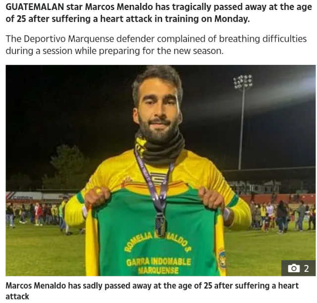RIP Marcos Menaldo, 25v, kuoli sydänkohtaukseen kesken treenien.