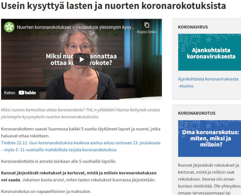 Hanna Nohynek on vasara ja hänelle jopa lapsetkin ovat nauloja, vaikka vakavan sairauden riski on olematon muihin riskeihin verrattuna.jpg