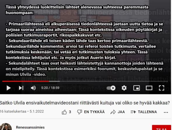 Renessanssimies_UlvilanTapausYoutube050122_Lähteiden_luokittelusta1.JPG