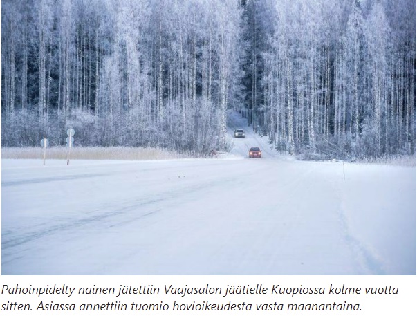 Savon Sanomat 17.1.2022. Kuvan autot eivät liity tapaukseen.