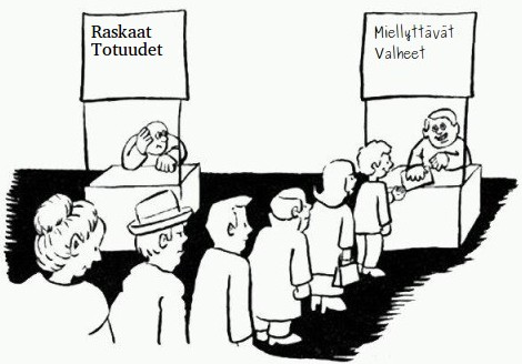 Niinhän se aina on ollut - totuuteen on sisäänrakennettu se, että se joskus sattuu, eivätkä kaikki pidä siitä , mutta onko  se viestin välittäjä taas häpäistävä ja teilattava.jpg