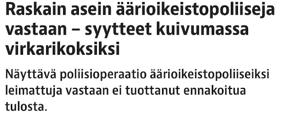 Polpo jahtaa omiaan.<br />Kohta saavat pidättää itse itsensä.