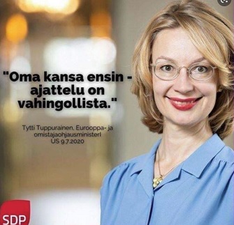 Oikea mielipide = hyvä ihminen. Sellainen niiku suvaitseva. Kiva täti.