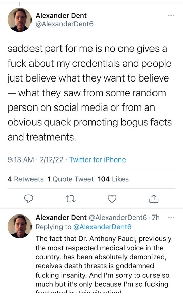 Faucia ylistävä immunologian tohtori suree rumaa kieltä käyttäen, kun ihmiset eivät ole arvostanut vittuakaan hänen titteleitään.jpeg