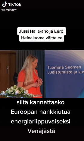 Kuvakaappaus ao. videolta.