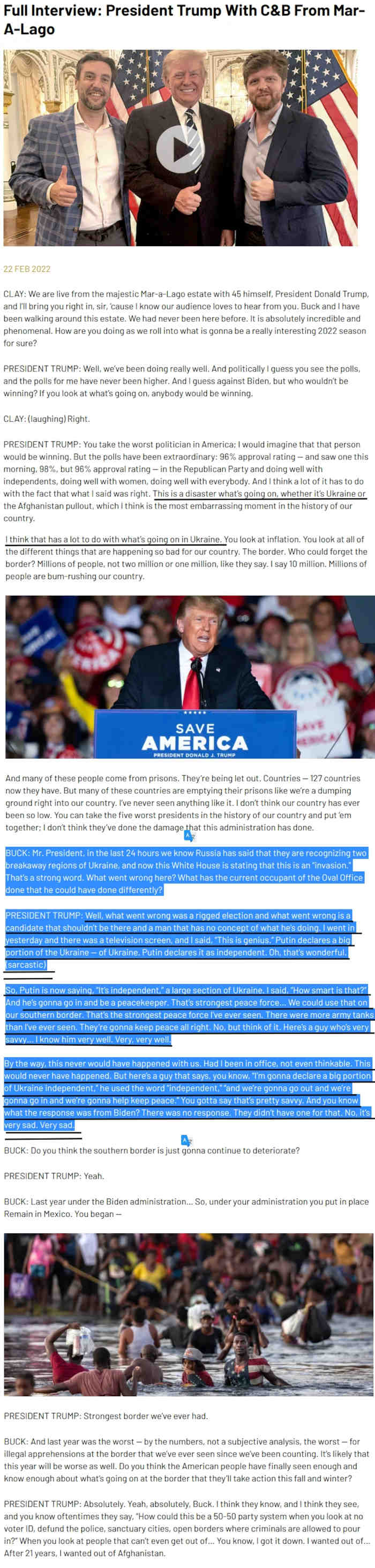 Trump-haastattattelu, mistä poimittiin taas kerran asiayhteydestään irrotettu osa ja rakennettiin fakenews-median tavoiteperiin sopivaksi....jpg