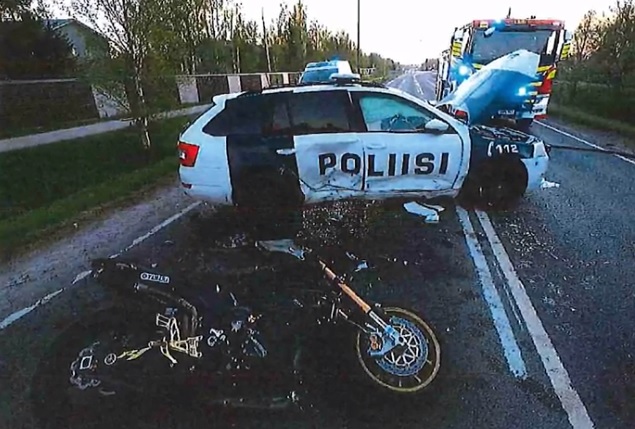 Tältä näytti onnettomuuspaikalla.