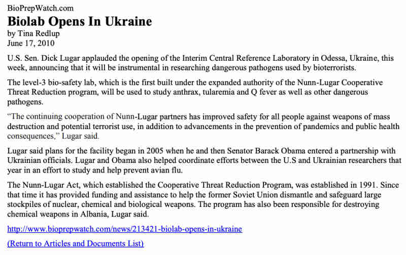Biolabra aukeaa Ukrainaan Obaman 1. kaudella vuonna 2010.jpg