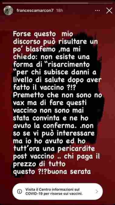 38-vuotias lentopallopro Francesca-Marcon-Instagram-story.jpg